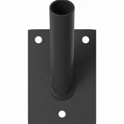 vidaXL Vlaggen Mast Houder Zwart 10,5 x 7,5 x 0,25 cm Staal