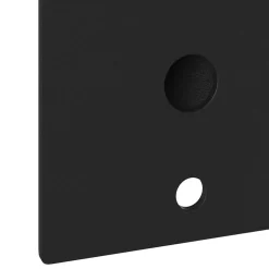 vidaXL Vlaggen Mast Houder Zwart 10,5 x 7,5 x 0,25 cm Staal