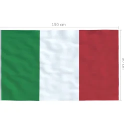 vidaXL Vlag Italië 90x150 cm