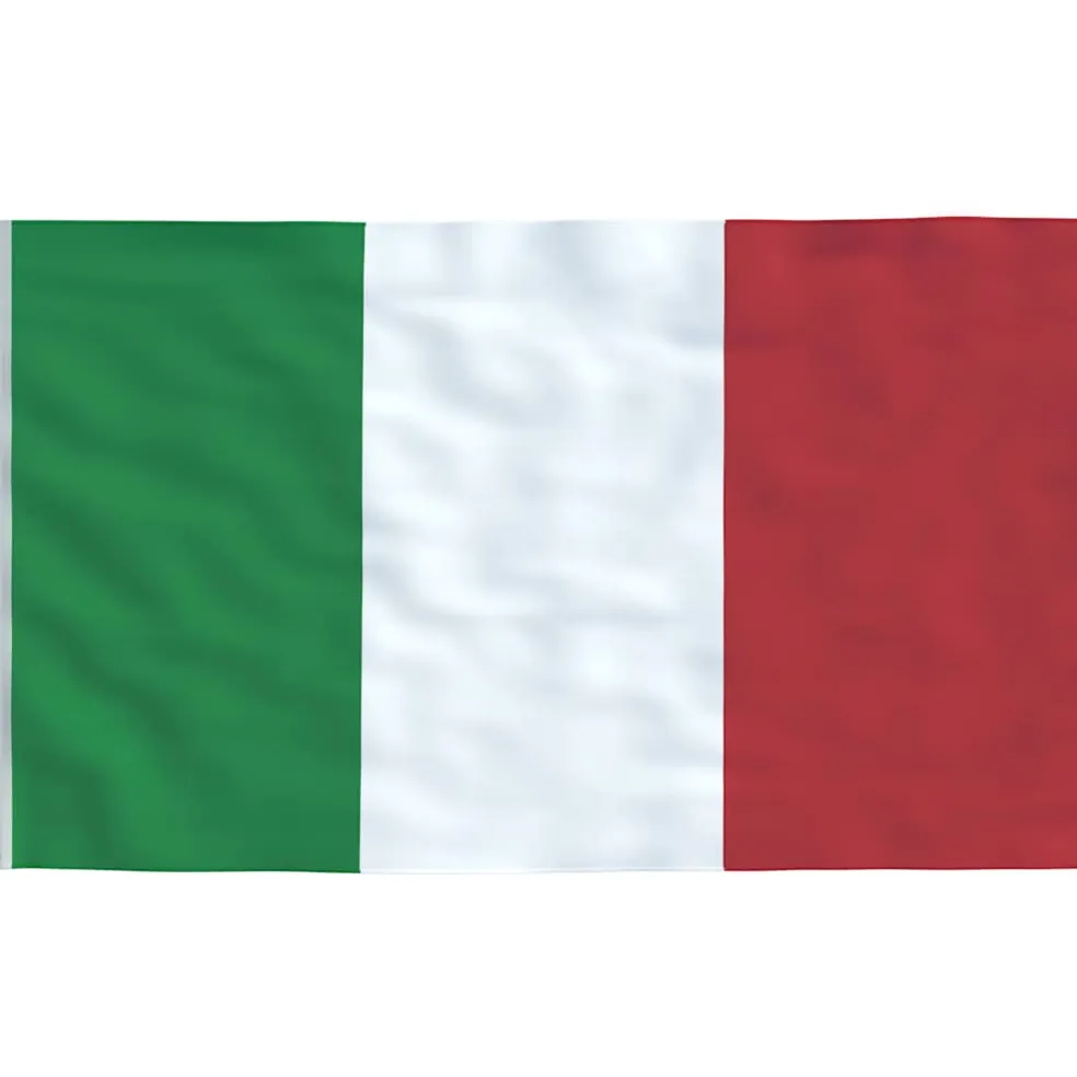 vidaXL Vlag met vlaggenmast Italië 6,08 m aluminium