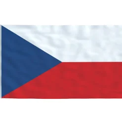 vidaXL Vlag met vlaggenmast Tsjechië 6,08 m aluminium