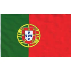 vidaXL Vlag Portugal 90x150 cm
