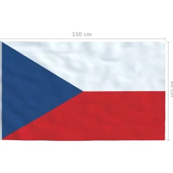 vidaXL Vlag Tsjechië 90x150 cm