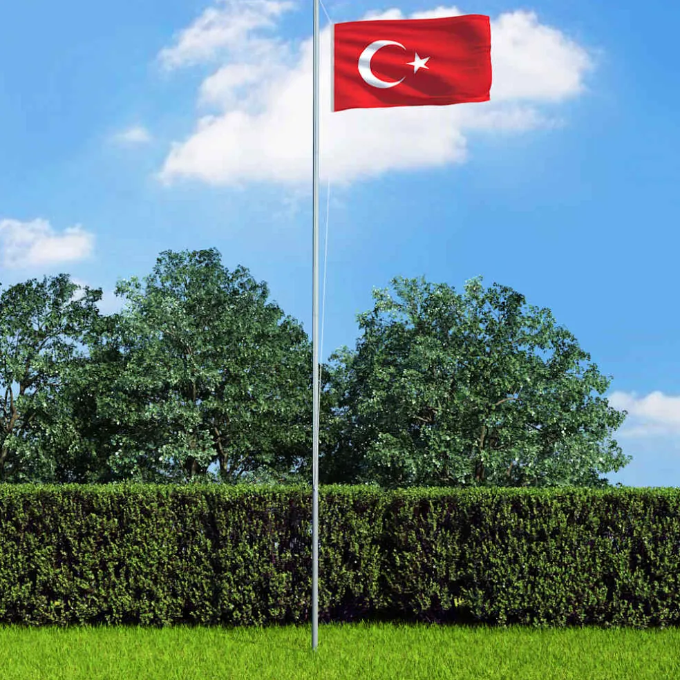 vidaXL Vlag Turkije 90x150 cm
