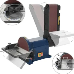vidaXL Vlak- en bandschuurmachine elektrisch 500 W 200 mm
