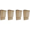vidaXL Vleermuizenkasten 4 st 22x12x34 cm hout