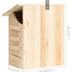 vidaXL Vleermuizenkast 30x20x38 cm massief vurenhout