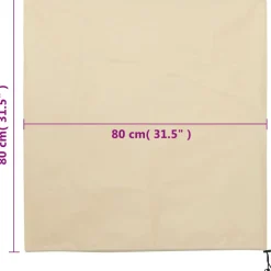 vidaXL Vlieshoezen voor planten met trekkoord 4 st 70 g/m² 0,8x0,8 m