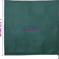 vidaXL Vlieshoezen voor planten met trekkoord 4 st 70 g/m² 0,8x0,8 m