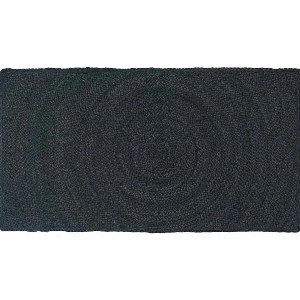 vidaXL Vloerkleden Donkergrijs 60 x 110 cm Jute