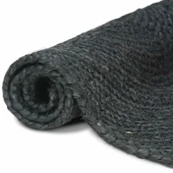 vidaXL Vloerkleden Donkergrijs 60 x 110 cm Jute