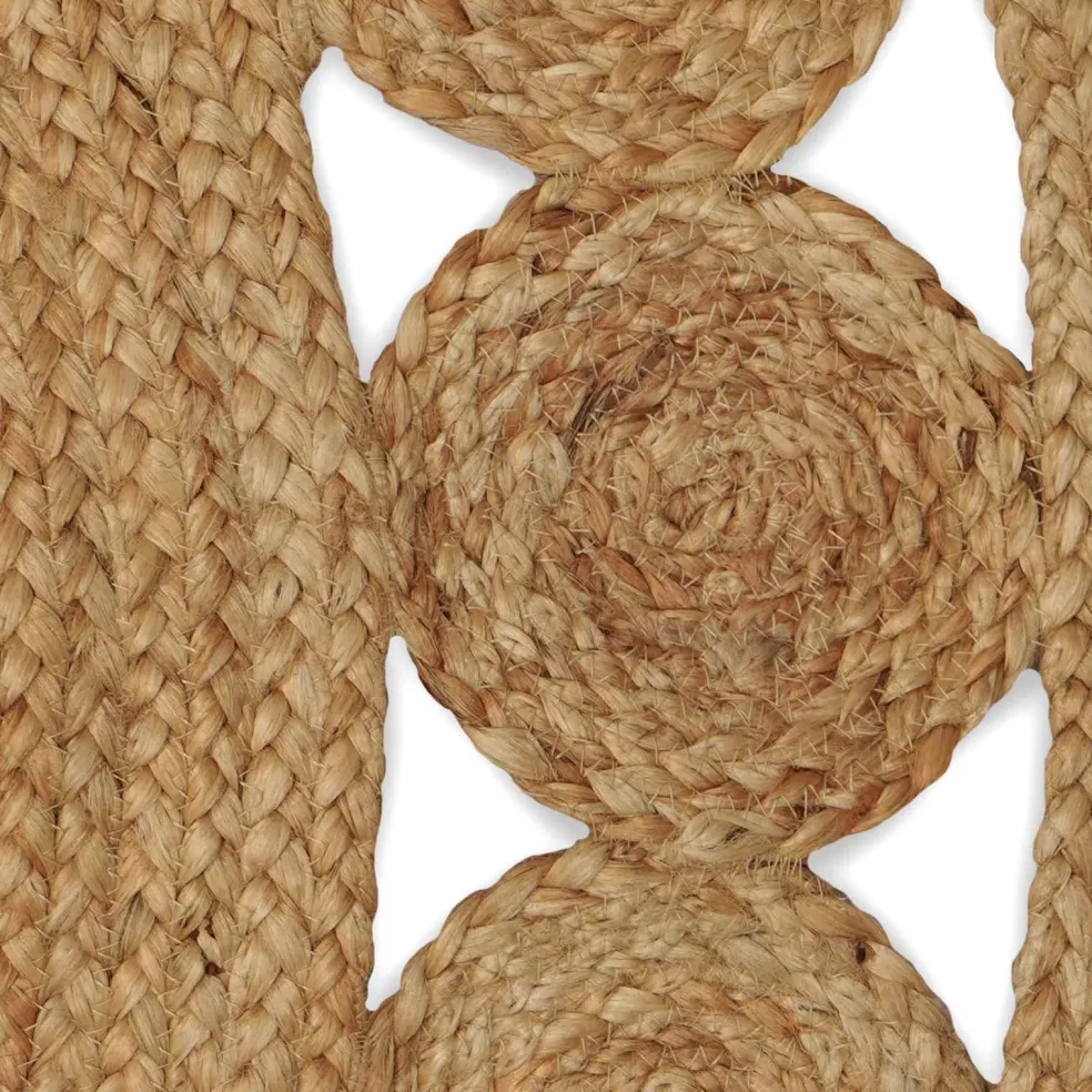 vidaXL Vloerkleden Naturel Ø 120 cm Jute