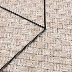 vidaXL Vloerkleden Rechthoekig FARO Crème 150 x 80 cm Polyester