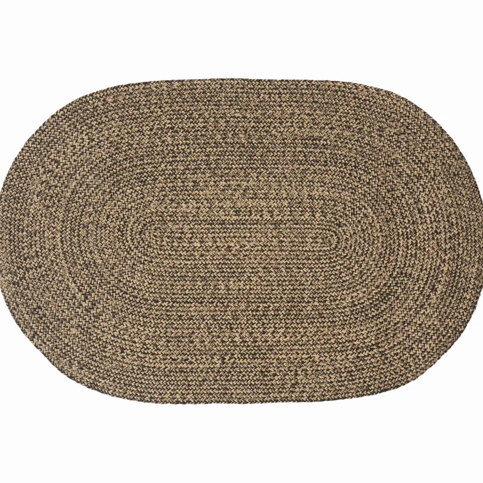 vidaXL Vloerkleden Zwart 100 x 152 cm Jute