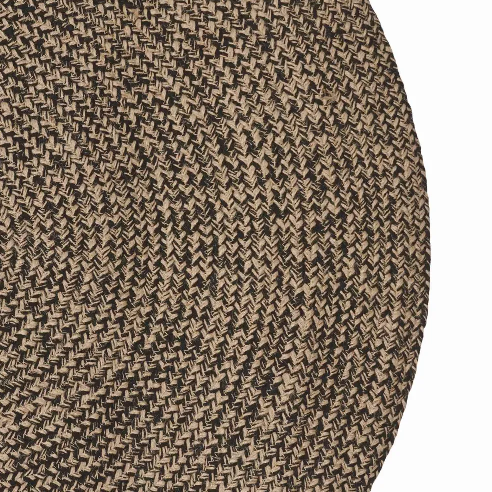 vidaXL Vloerkleden Zwart 100 x 152 cm Jute