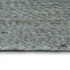 vidaXL Vloerkleed handgemaakt rond 90 cm jute olijfgroen