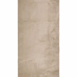 vidaXL Vloerkleed HUARTE laagpolig zacht wasbaar 60x110 cm zandkleurig