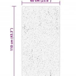 vidaXL Vloerkleed HUARTE laagpolig zacht wasbaar 60x110 cm beige