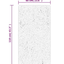 vidaXL Vloerkleed HUARTE laagpolig zacht wasbaar 60x110 cm antraciet