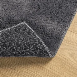 vidaXL Vloerkleed HUARTE laagpolig zacht wasbaar 60x110 cm antraciet