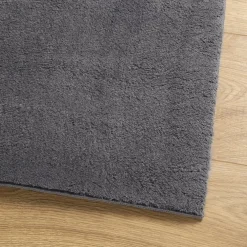 vidaXL Vloerkleed HUARTE laagpolig zacht wasbaar 60x110 cm antraciet