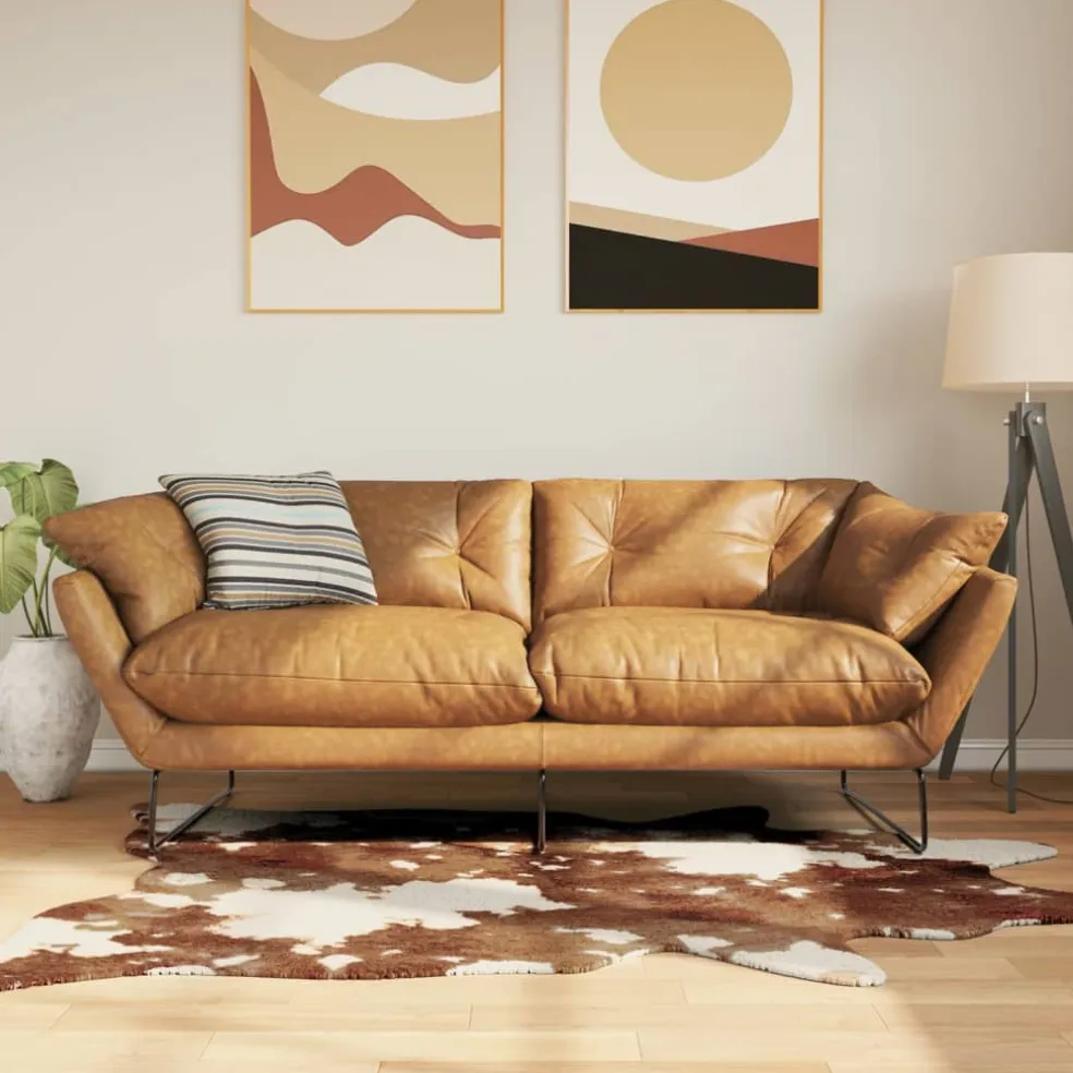 vidaXL Vloerkleed koeienpatroon wasbaar 120x170 cm zwart wit