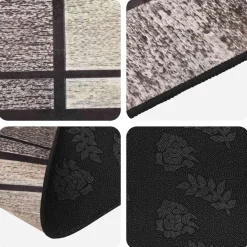 vidaXL Vloerkleedloper LESAKA Bruin 50 x 100 cm Diamantvelours
