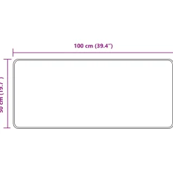 vidaXL Vloerkleedloper MARSA Geel 50 x 100 cm Polyester en PVC