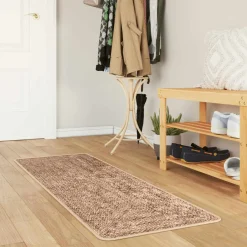 vidaXL Vloerkleedloper MARSA Geel 50 x 100 cm Polyester en PVC