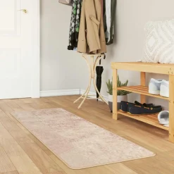 vidaXL Vloerkleedloper MARSA Beige 50 x 100 cm Polyester en PVC