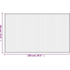 vidaXL Vloerkleed rechthoekig 60x100 cm bamboe lichtnaturel