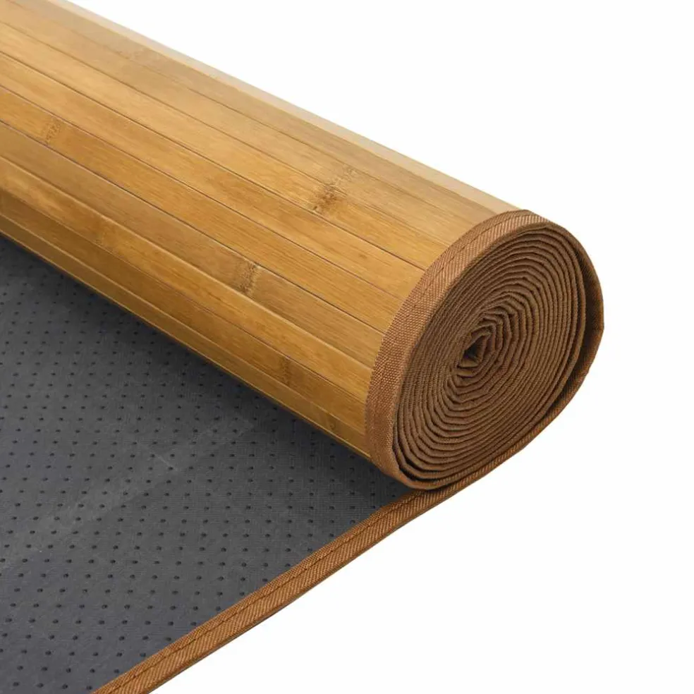 vidaXL Vloerkleed rechthoekig 60x100 cm bamboe naturel