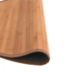vidaXL Vloerkleed rond 60 cm bamboe naturel