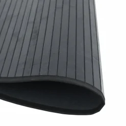 vidaXL Vloerkleed rond 60 cm bamboe zwart