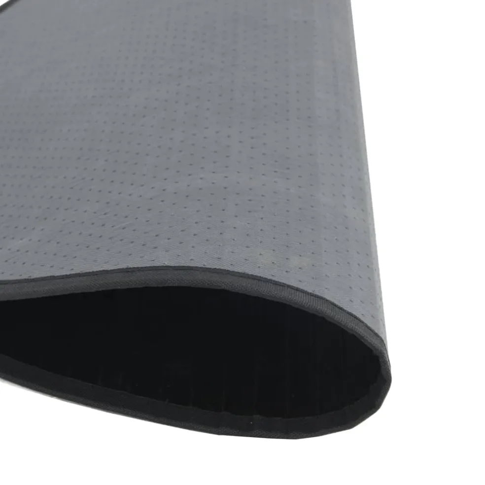 vidaXL Vloerkleed rond 60 cm bamboe zwart