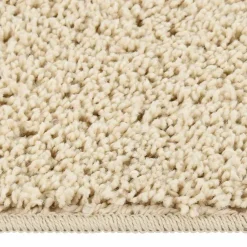 vidaXL Vloerkleed shaggy anti-slip 80x150cm crèmekleurig