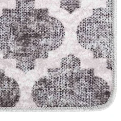 vidaXL Vloerkleed wasbaar anti-slip 80x150 cm meerkleurig