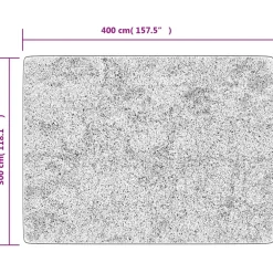 vidaXL Vloerkleed wasbaar 400x300 cm antracietkleurig