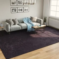 vidaXL Vloerkleed wasbaar 400x300 cm antracietkleurig
