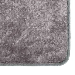 vidaXL Vloerkleed wasbaar 400x300 cm grijs