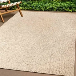 vidaXL Vloerkleed ZIZUR beige binnen en buiten 140x200 cm jute look