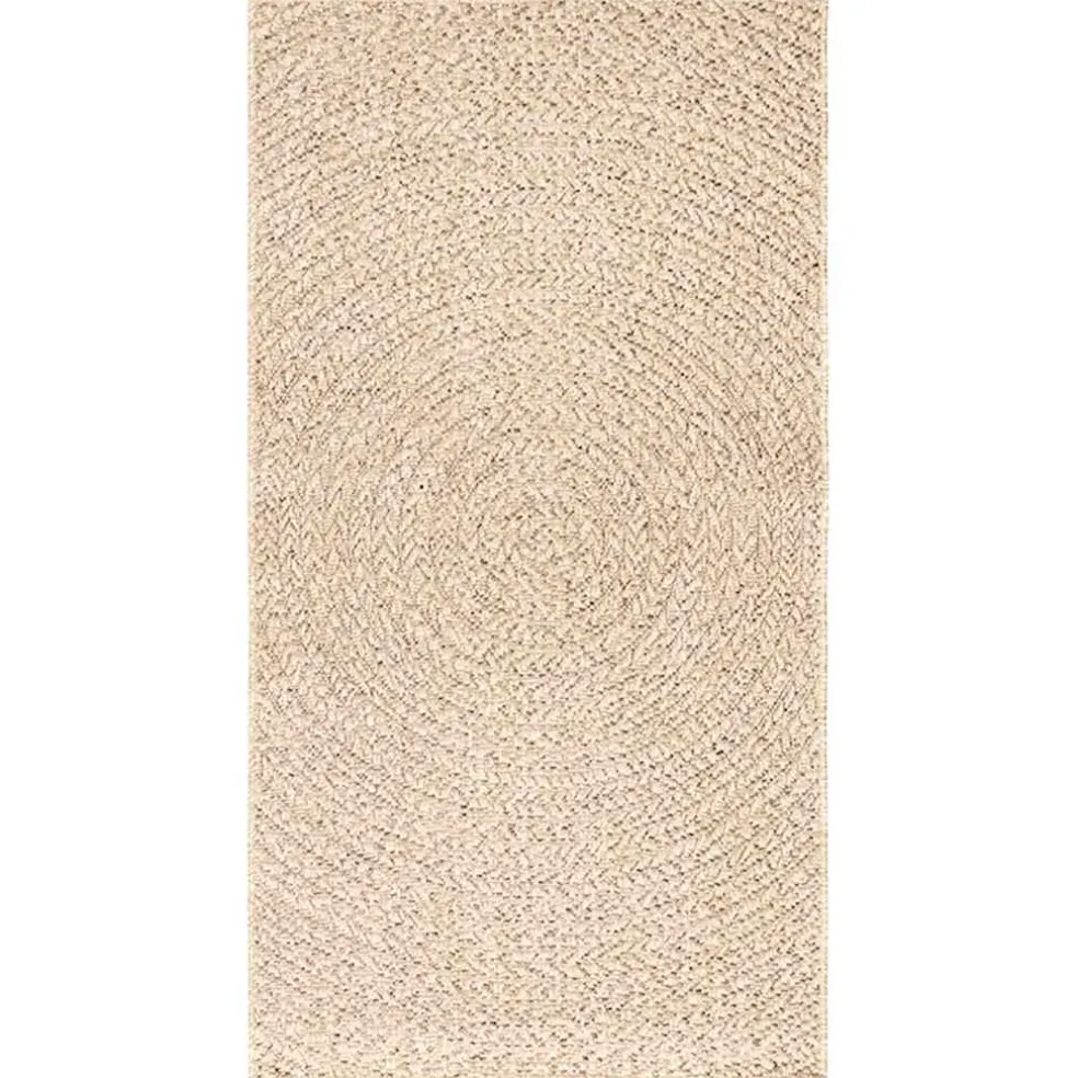 vidaXL Vloerkleed ZIZUR beige binnen en buiten 60x110 cm jute look