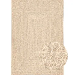 vidaXL Vloerkleed ZIZUR beige binnen en buiten 120x170 cm jute look