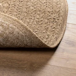 vidaXL Vloerkleed ZIZUR binnen en buiten 90 cm jute look