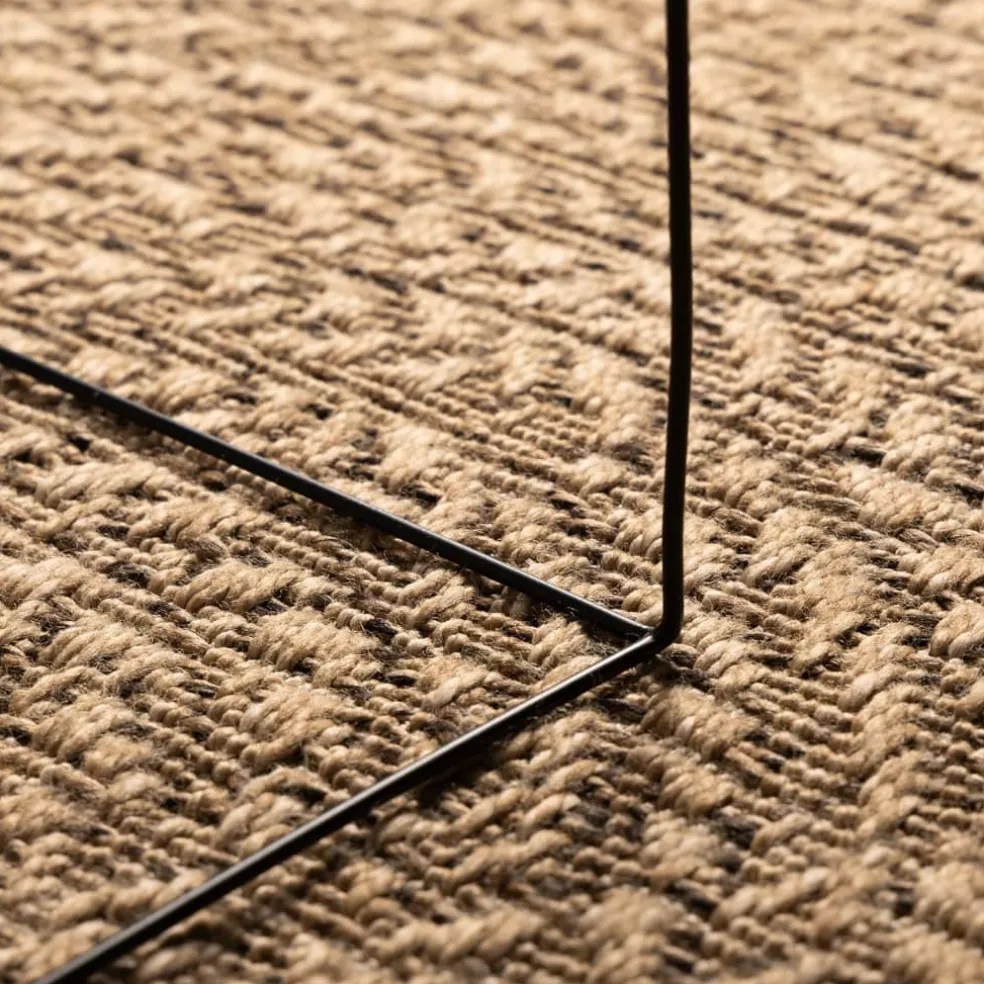 vidaXL Vloerkleed ZIZUR binnen en buiten 90 cm jute look