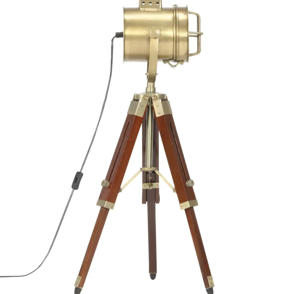vidaXL Vloerlamp driepoot 69 cm massief mangohout
