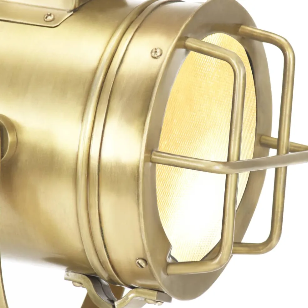 vidaXL Vloerlamp driepoot 69 cm massief mangohout