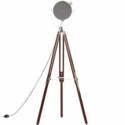 vidaXL Vloerlamp driepoot 180 cm massief mangohout