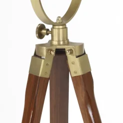 vidaXL Vloerlamp driepoot 97 cm massief mangohout