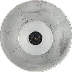 vidaXL Vloerlamp E27 massief mangohout zilverkleurig